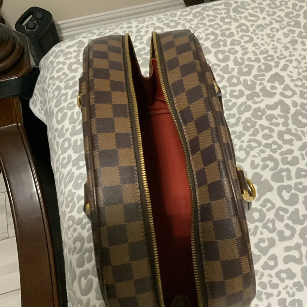 Luxury Brown Checkered Men's Bag
